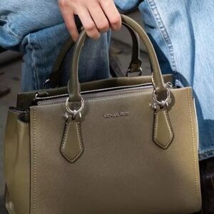 Michael Kors Khaki Satchel Bag NWT/STILL IN PLASTIC